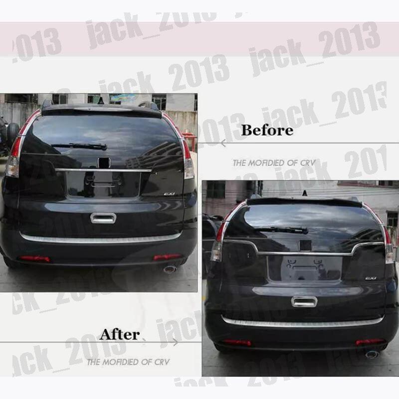 for Honda CRV CR-V 2012-2016 2pcs Stainless Steel Rear Badge Stripe Cover Trim