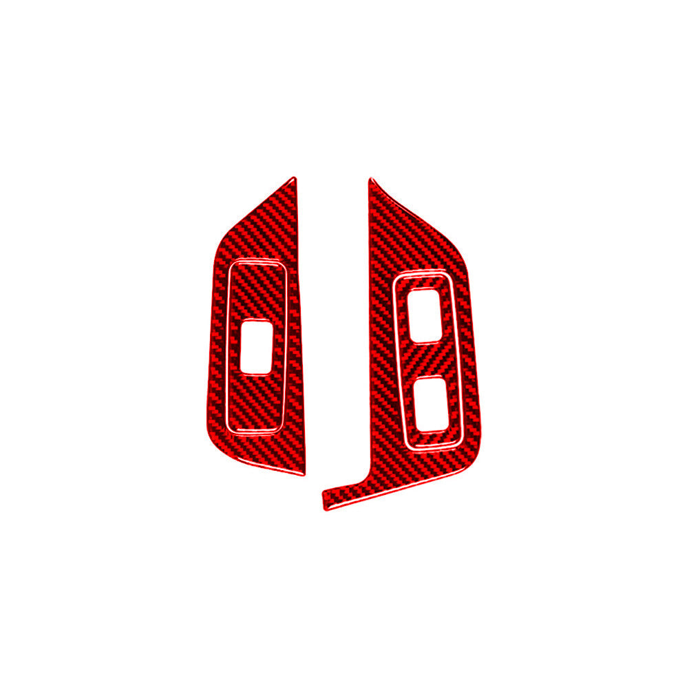 Carbon Fiber Interior Right Of Speedometer Cover Trim For FX4 Red v