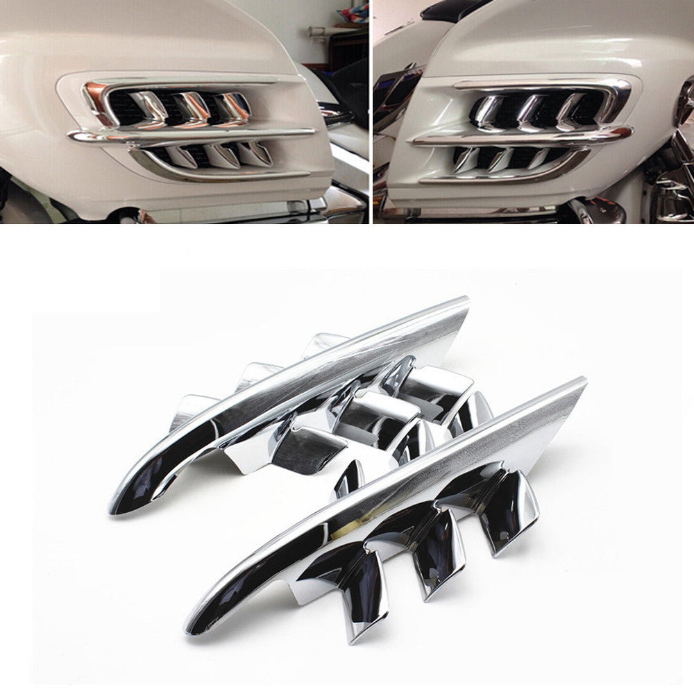 for Honda Goldwing GL1800 2001 - 2011, chrome gill rectifier accents. n