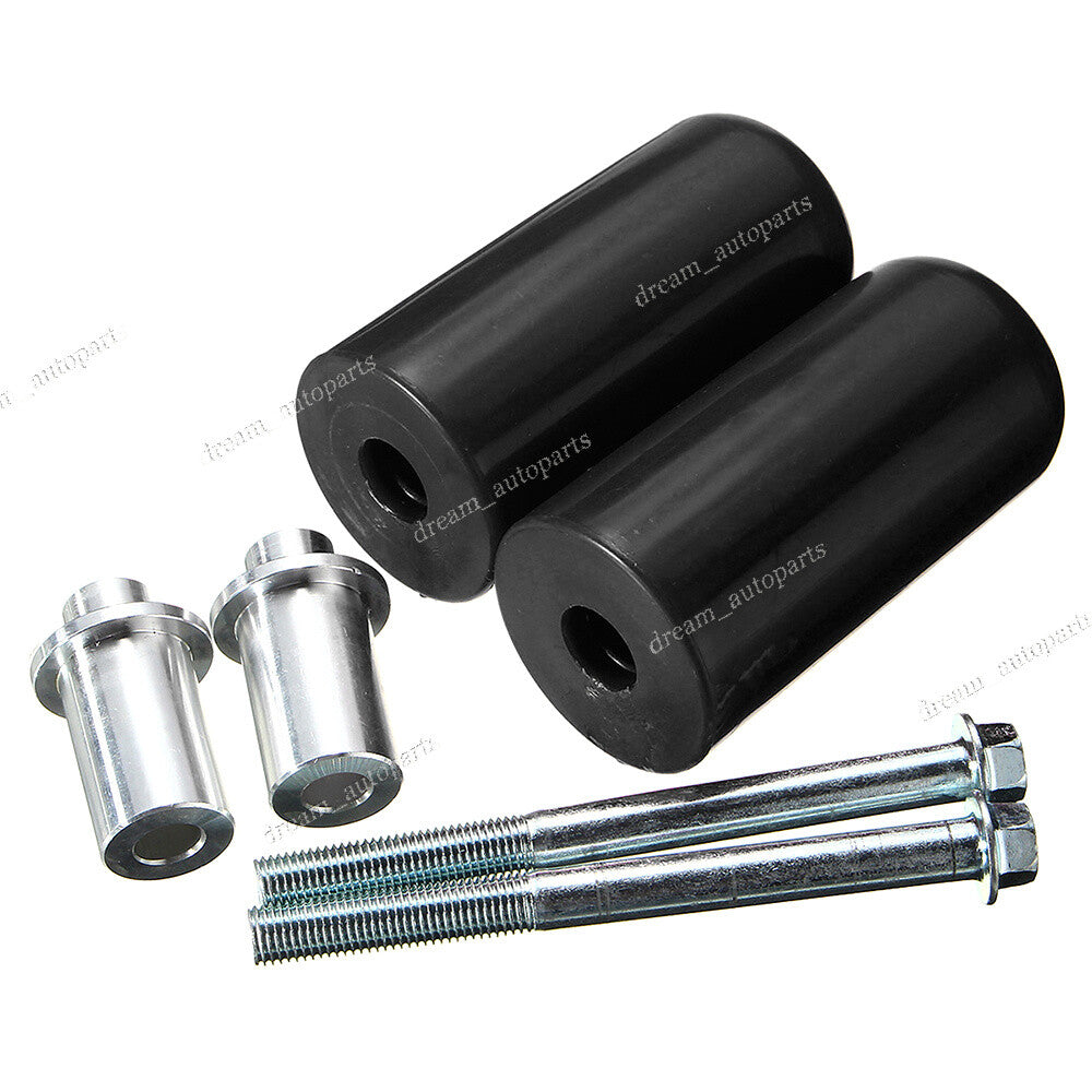 Pair Black Motorcycle Frame Sliders Crash Protectors for Kawasaki for Yamaha for Honda Q