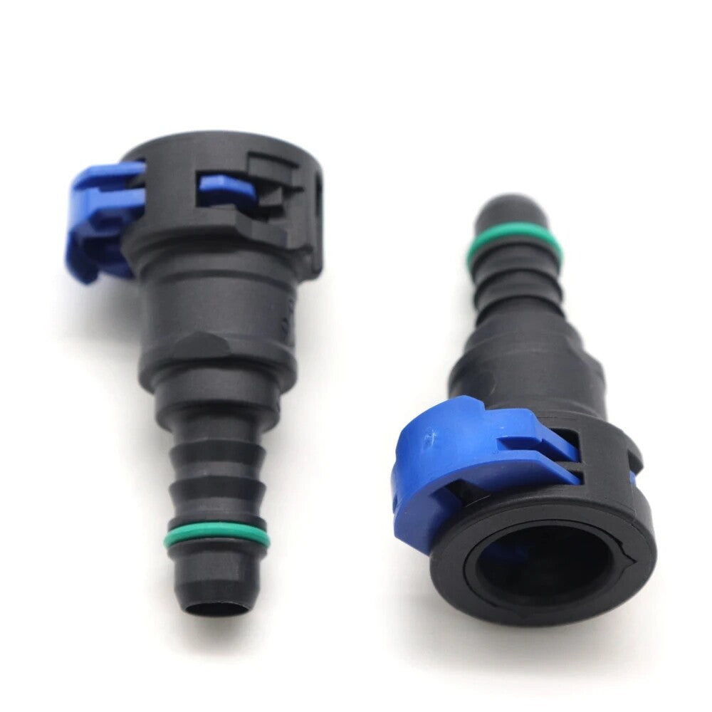 new fuel line hose quick-release female connector 2pcs 9.49 mm ID8 10x8 180¡ã
