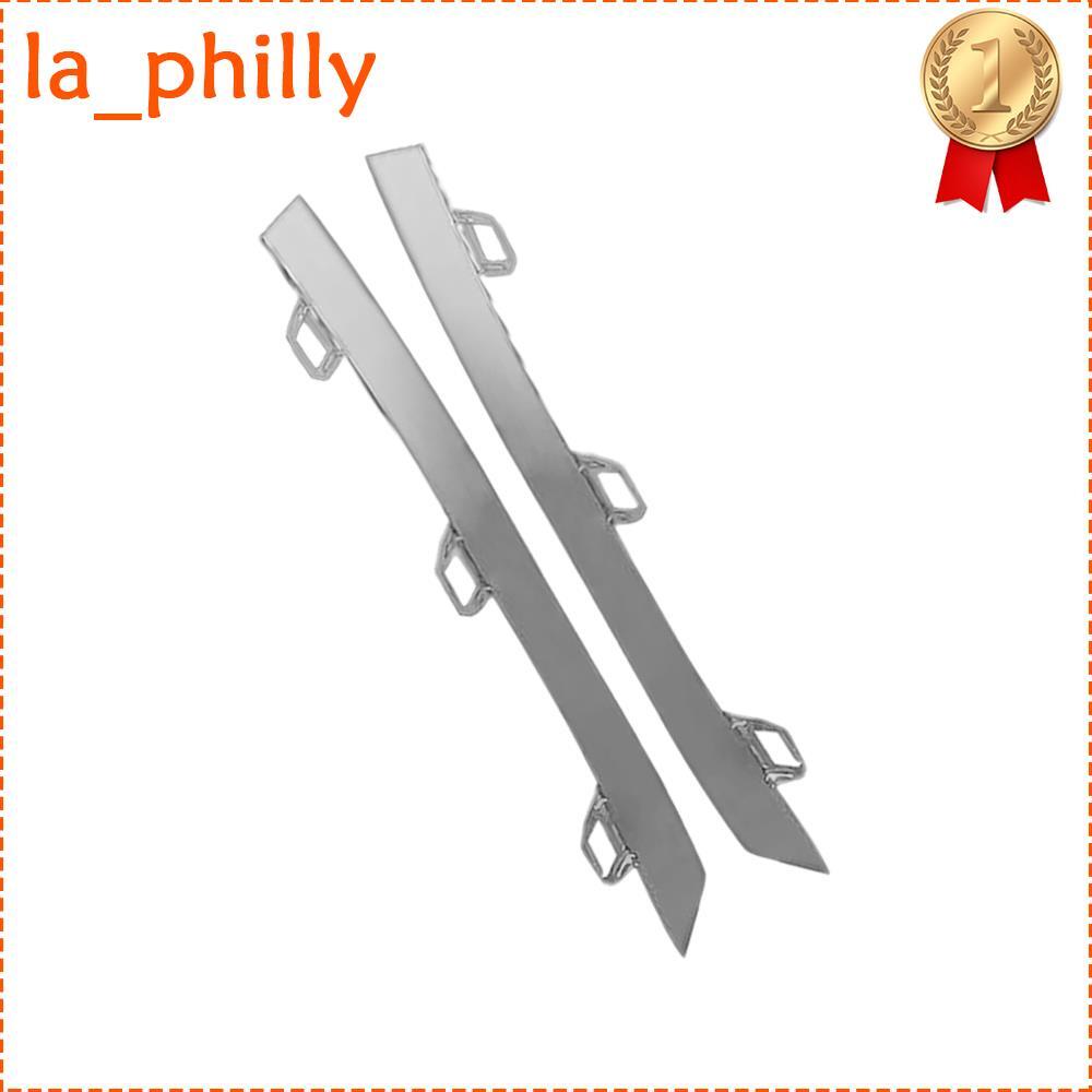 2 Front Left  Right Bumper Grille Trim Strip for BMW 5' G30 Luxury 21-23 Chrome Q