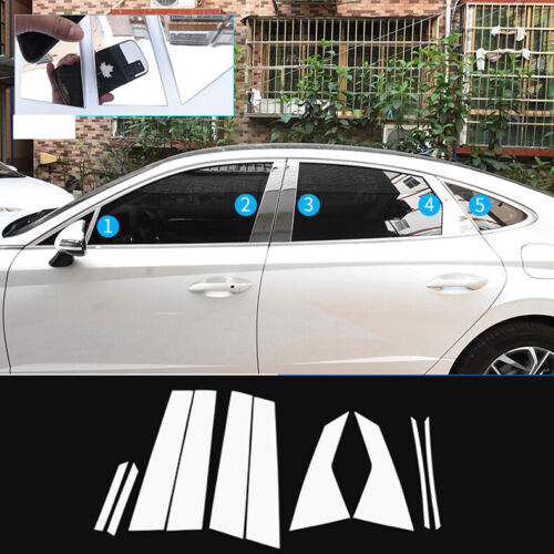 Chrome Door Side Mirror Rain Eyebrow Frame Covers for Hyundai for Elantra 2021-2023 v
