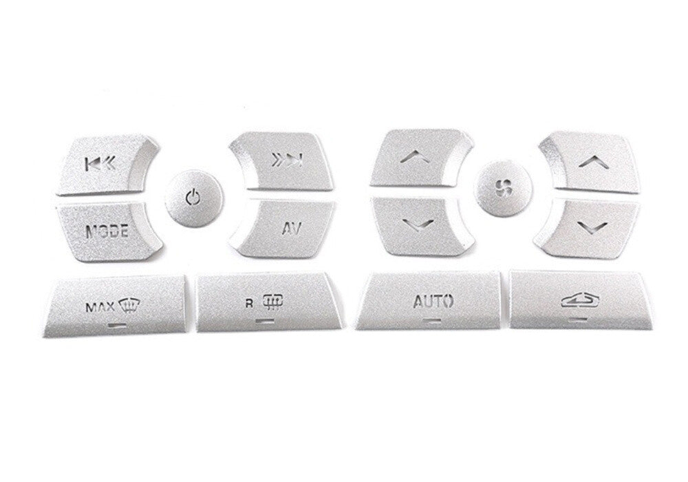 Alloy Silver Air Conditioner Button Trim for Jaguar XF 2012-2015 Car Accessories