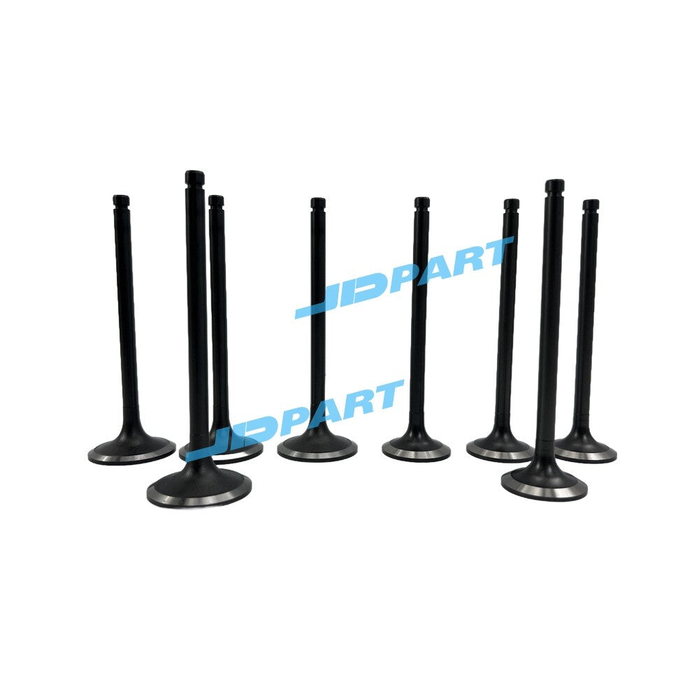 8-piece DA220 intake and exhaust valve parts for Isuzu diesel engines.