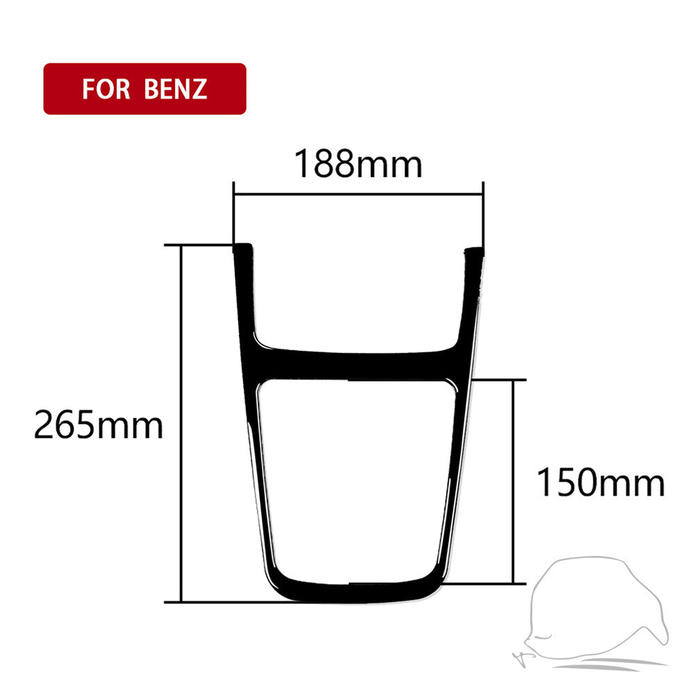 Gloss Black Center Console Storage Box Cover for Benz A GLA CLA Class W176 13-19
