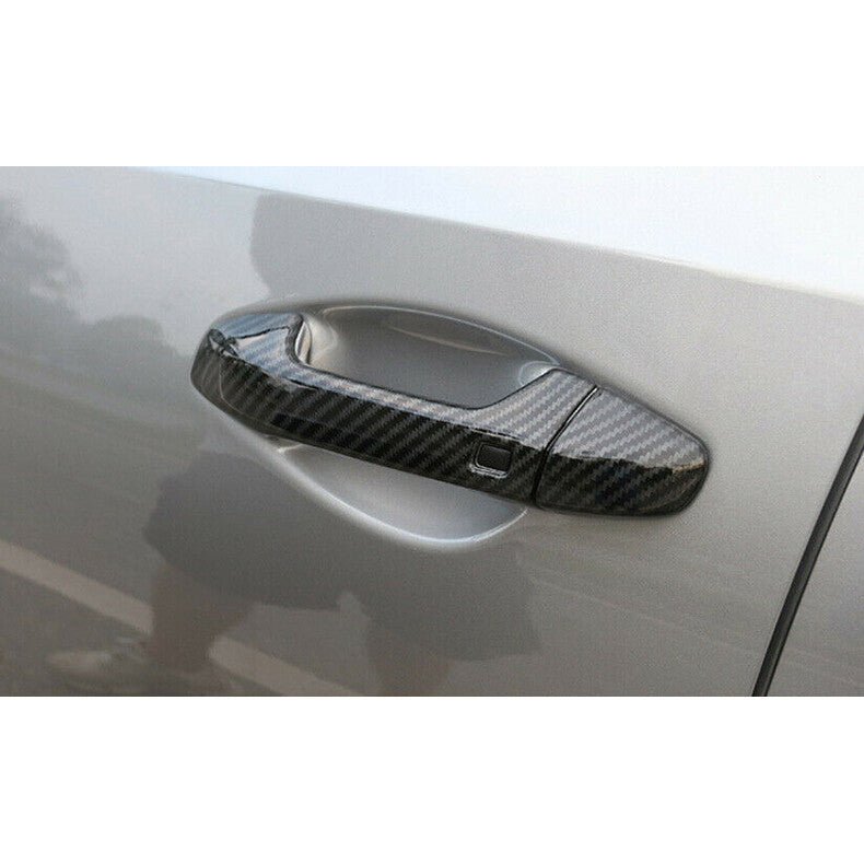 for Kia Forte 2019-2021 Carbon Fiber ABS Exterior Door Handle Molding Cover Trim