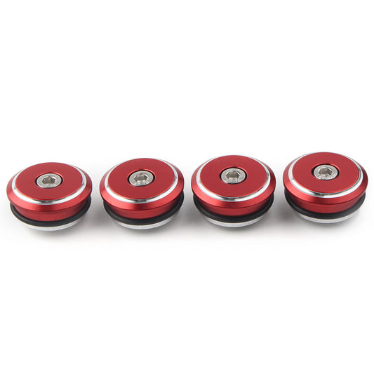 Fit for Ducati 1199 Panigale 12-15 1299 Panigale 15-17 4x Frame Plugs Cover Cap Red
