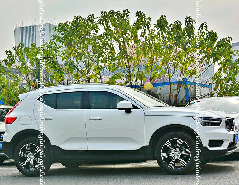 4X for Volvo XC40 2018-2022 Chrome Window Visors Sun Rain Guard Vent Deflectors