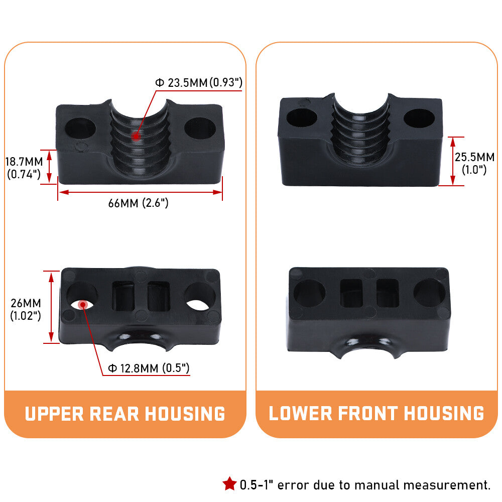 For Arctic Cat Upper Lower Housing Mount Block Kit 0405-138 0405-139 pair