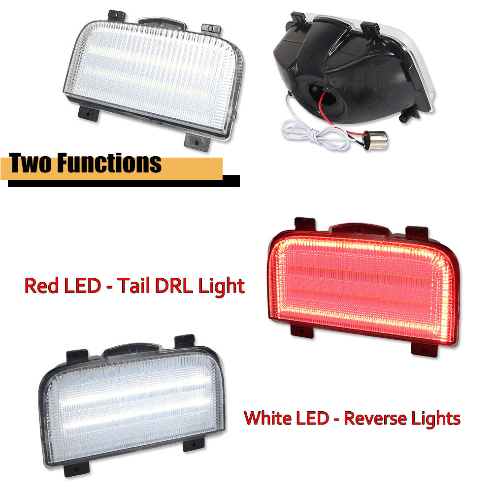 Clear Lens LED Tailgate Reverse Backup Tail Light for Corvette C4 1991 - 1996- v