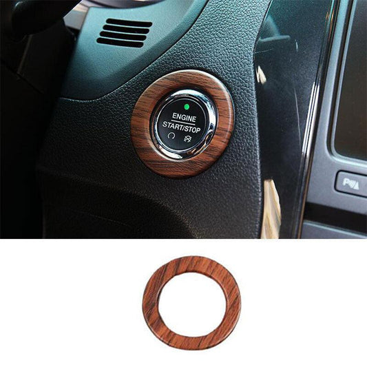 for Ford Explorer Peach Wood Grain Start Button Ignition Switch Cover 2011-2019