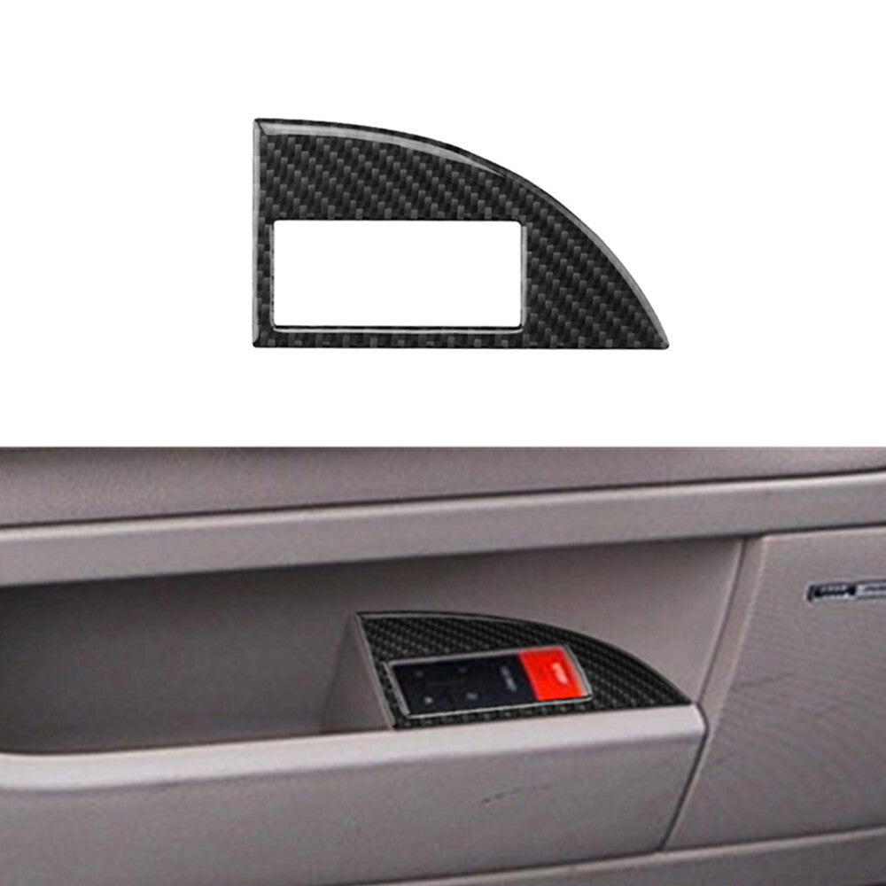 Car for Seat Control Panel Trim Stickers Carbon Fiber for Audi for A4 S4 2005-2008