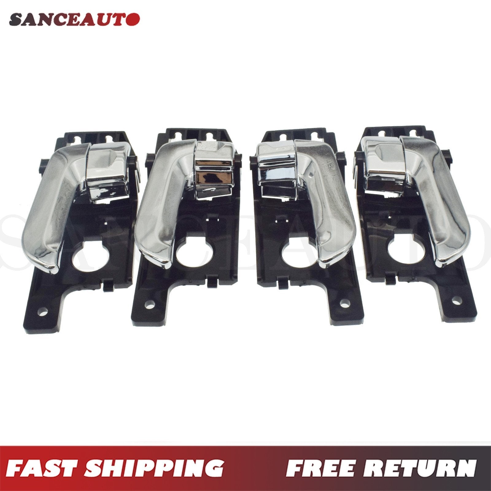 4-piece set of chrome-plated interior door handles for 2005-2010 for Kia . n
