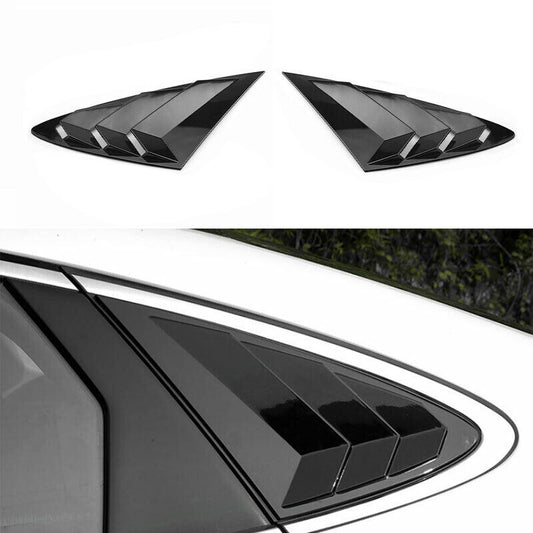 for Hyundai Sonata 2020-2023 Gloss Black Side Vent Window Scoop Louver Cap Trim