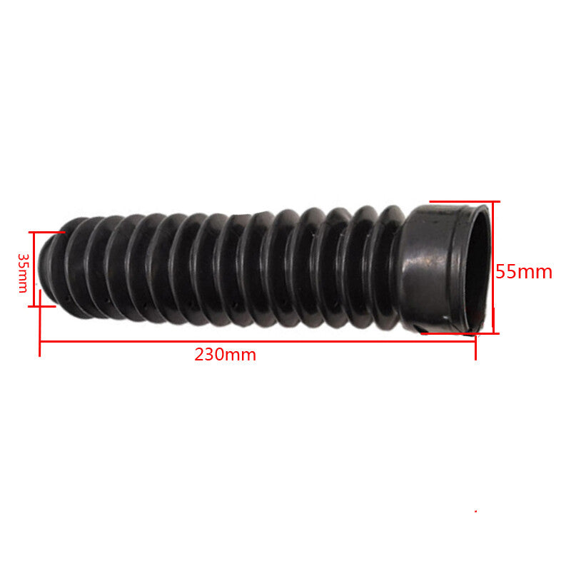 35mm Black Motorcycle Fork Rubber Gaiter Boots for Fork Shock Absorber Protective Covers ×2 n