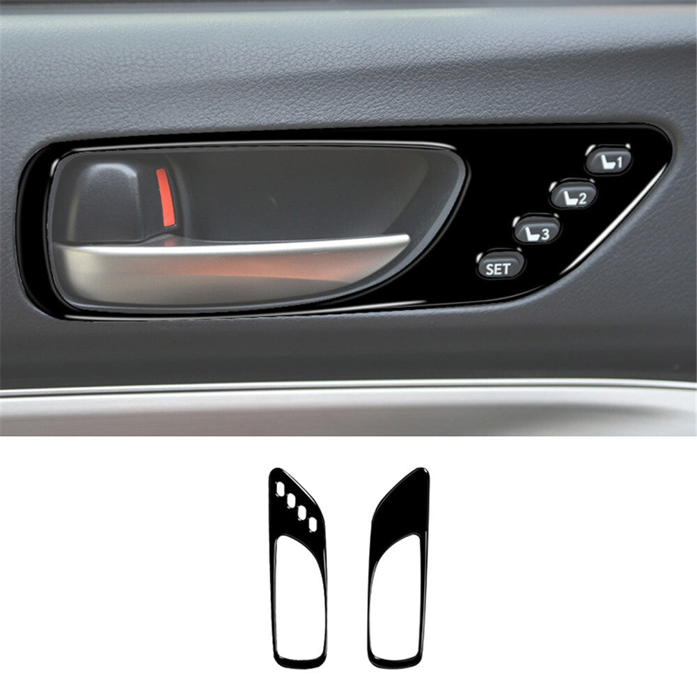 2X Carbon Fiber Rear Door Handle Panel Cover Trim For Hilux 2015-2021 v