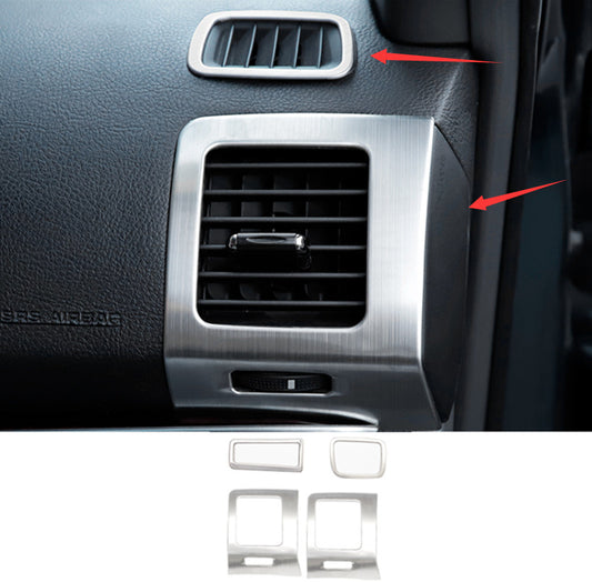 4X Silver Inner Side Air Vent Outlet Cover Trim for Toyota Prado FJ120 2003-2009