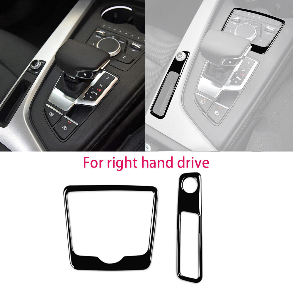 for Audi A4 B9 2017-19 RHD Display Board Volume Adjust Switch Cover Gloss Black