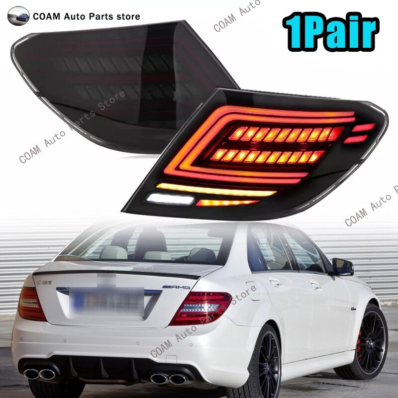 2-Pack LED Taillight Rear Bracket Lights (Smokeproof) Suitable for Mercedes W204, C250, C300 (2007-2014)