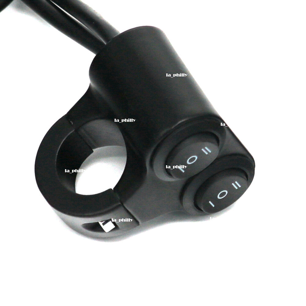 12V Motorcycle Switch 7/8 Handlebar Dual Button ON/OFF/ON Control Switches Q