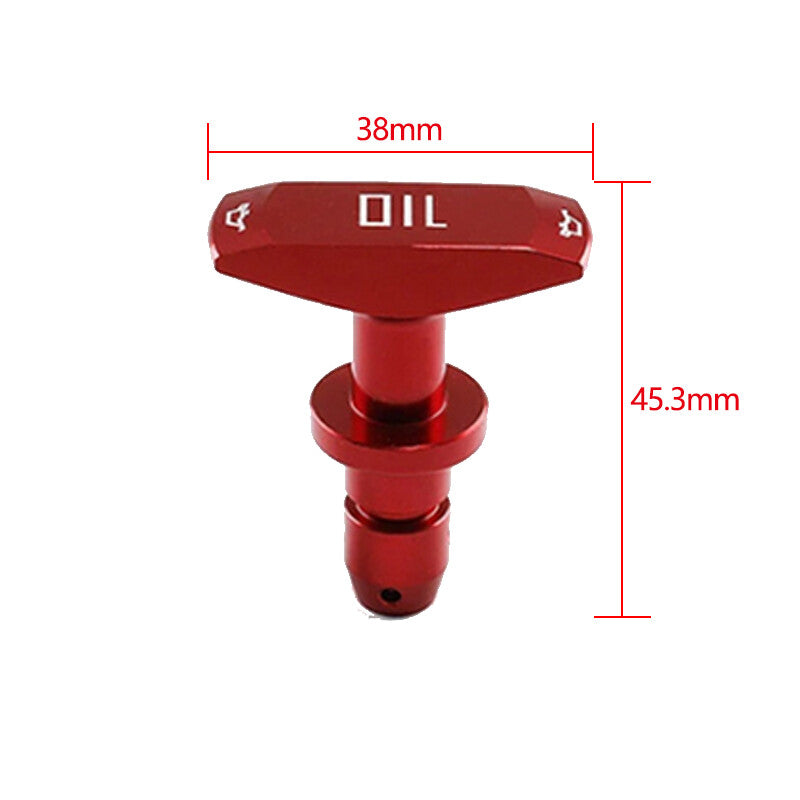 Aluminum Oil Dipstick Pull Handle for Ford 1999-2011 for Mustang GT V8 GT500 Red