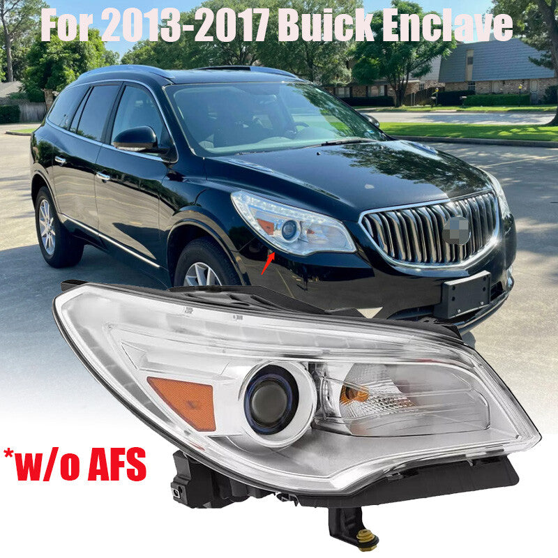 HID/Xenon w/o AFS Projector Headlight Passenger Side For 2013-2017 for Buick Enclave n