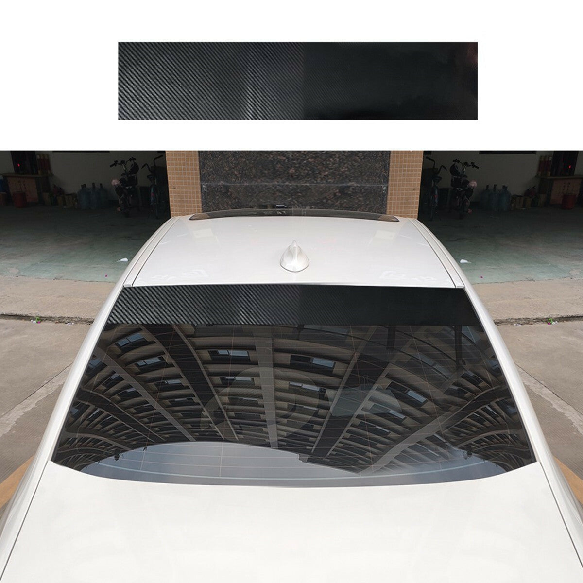 Self-Adhesive Car Sunshade Stickers Vinyl Windscreen Sun Strips Exterior Parts
