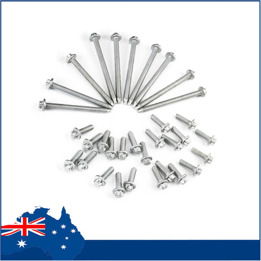 34X NEW Engine Oil Pan Bolt Set 11132210959 for BMW E88 E90 E91 E92 F23 F80 F61 Q