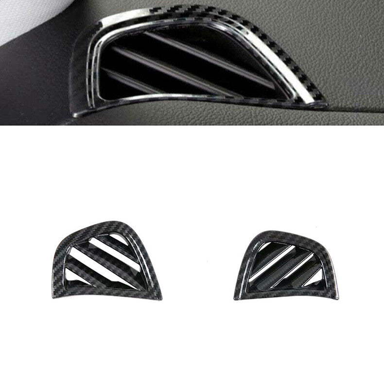 for Chevy Blazer 2019-22 Carbon Fiber Dashboard side Air Vent Outlet Cover Trim