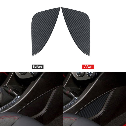 Carbon Fiber Center Radio A/C Button Cover Trim For Explorer 2020-2023 v