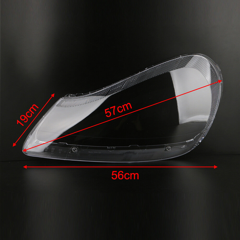 Pair Headlight Lens Cover Clear Shell Plastic for Porsche for Cayenne 2008 2009 2010