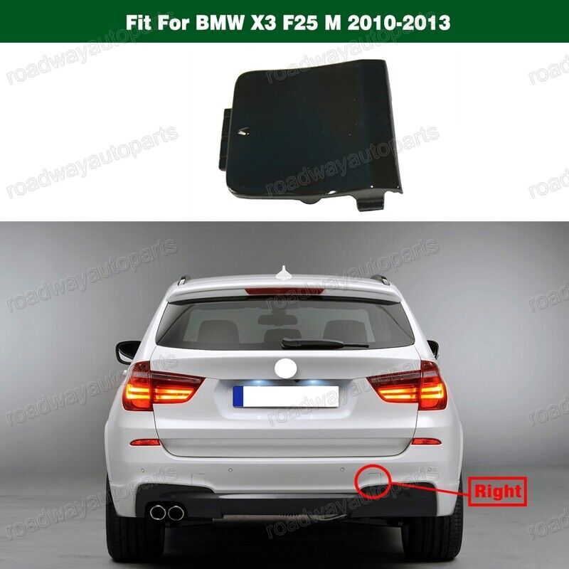 1Pcs Right Rear bumper tow trailer hook eye cover cap for BMW X3 F25 M 2010-2013 Q