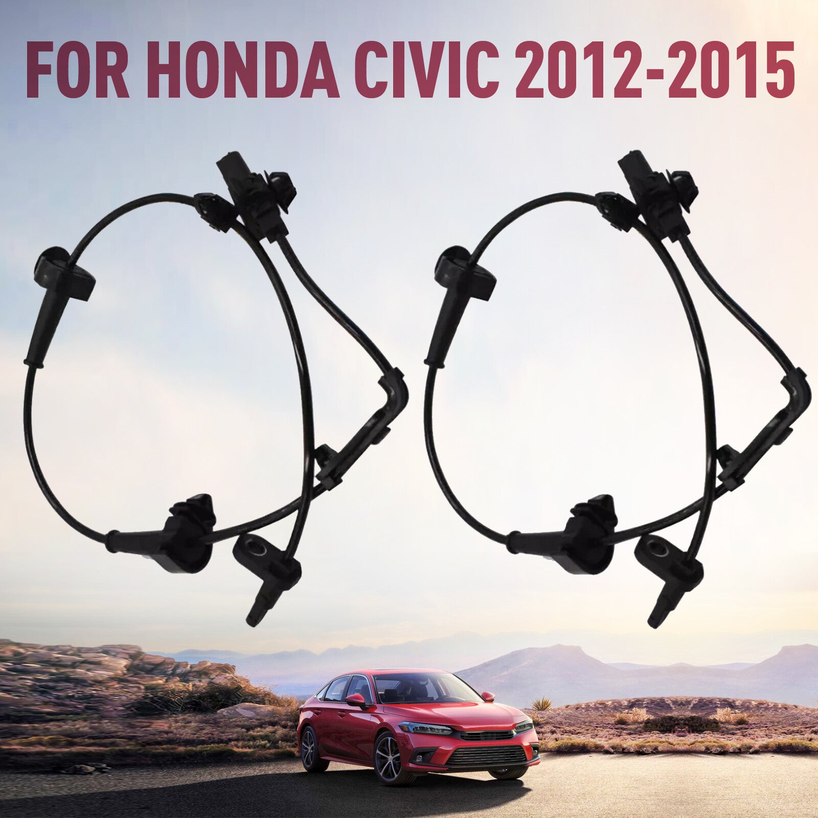 Front and left/right ABS speed sensors suitable for Honda for Civic 12-15 57455/57450TR3A02 Q