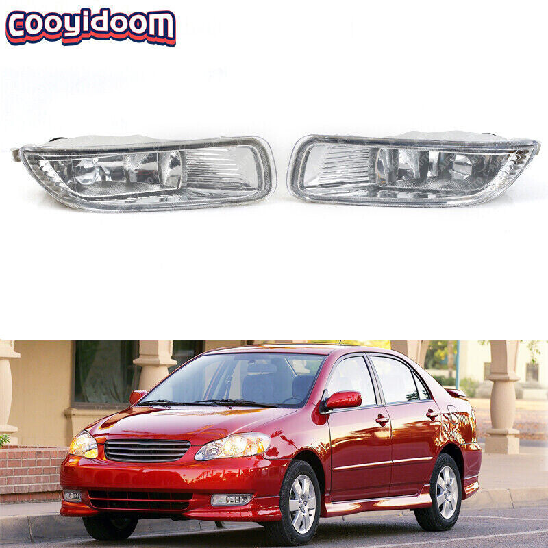 for Toyota for Corolla 2003-2005 Front Bumper Fog Lights Lamps With Bulbs LHRH