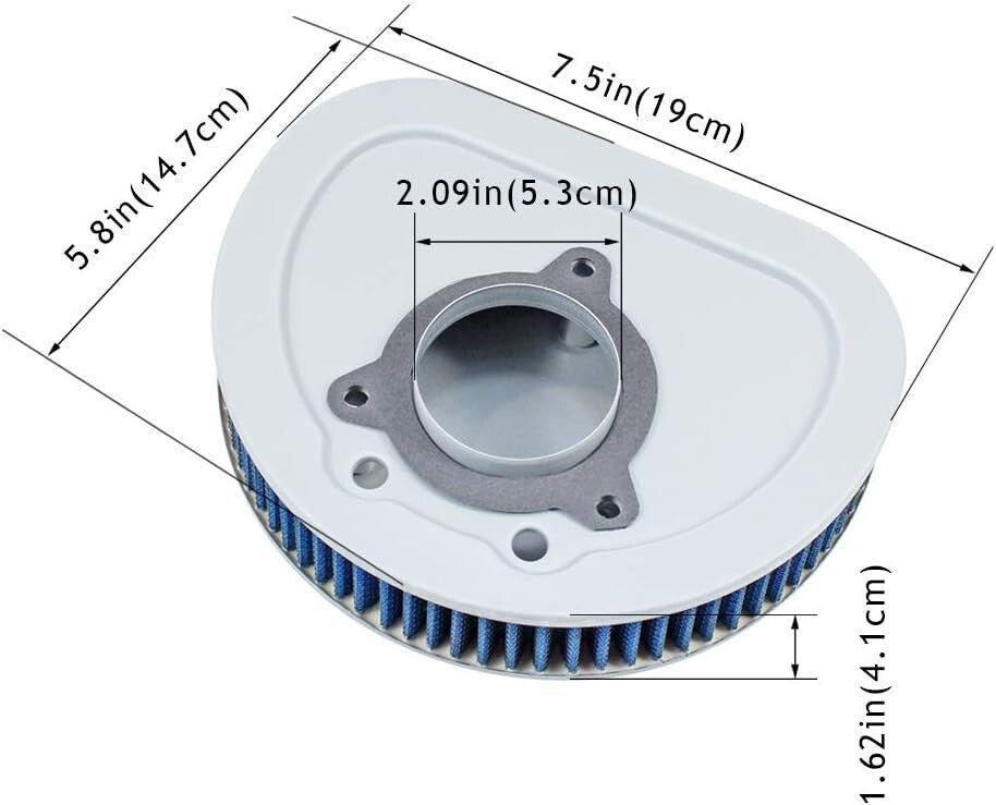 2963308 HD1508 Air Filter for Harley Davidson FLHP FLHR Road King/FLHTC Electra
