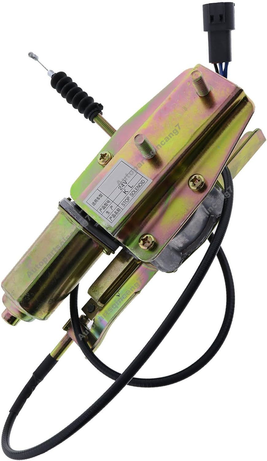 24V Stop Solenoid Stopper Assembly 1819002270 for Isuzu Engine 6BD1T 6BG1T 4JG2