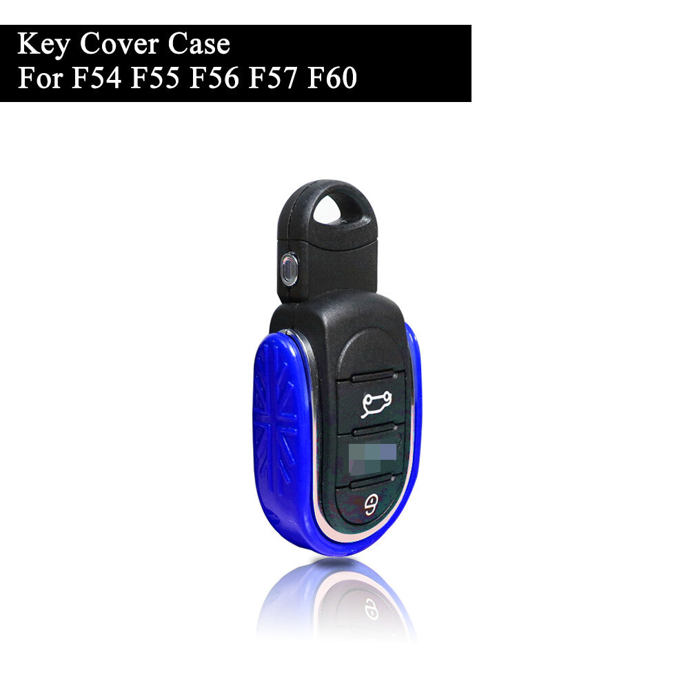 Union Jack Design Blue for Smart Keychain Case Holder for MINI Cooper 2014-2019 Q