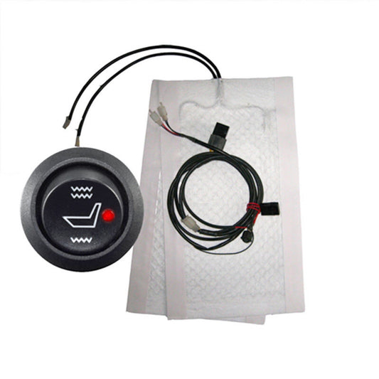 12V 1 for Seat Carbon Fiber Heated Install for Seat Heater Round Switch Side Flap Kit Q