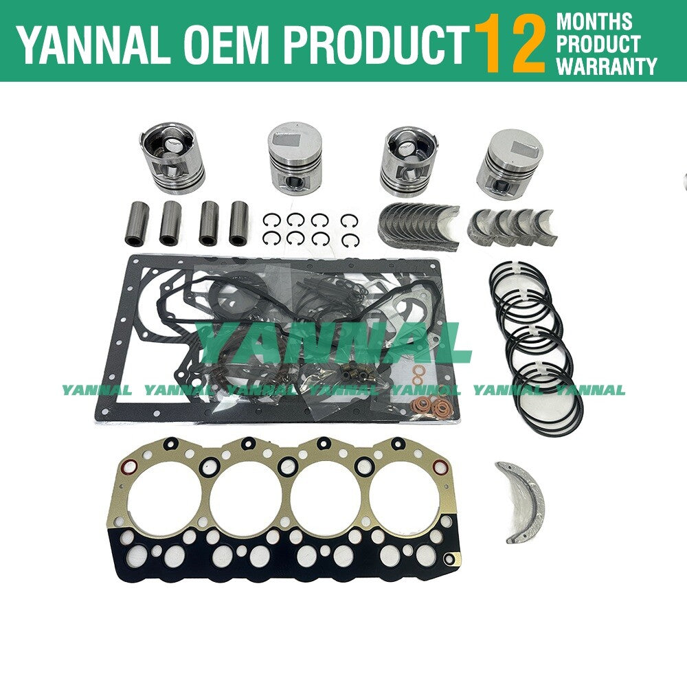 Piston ring gasket bearing for F18B/F18C forklift S4S rebuild kit -