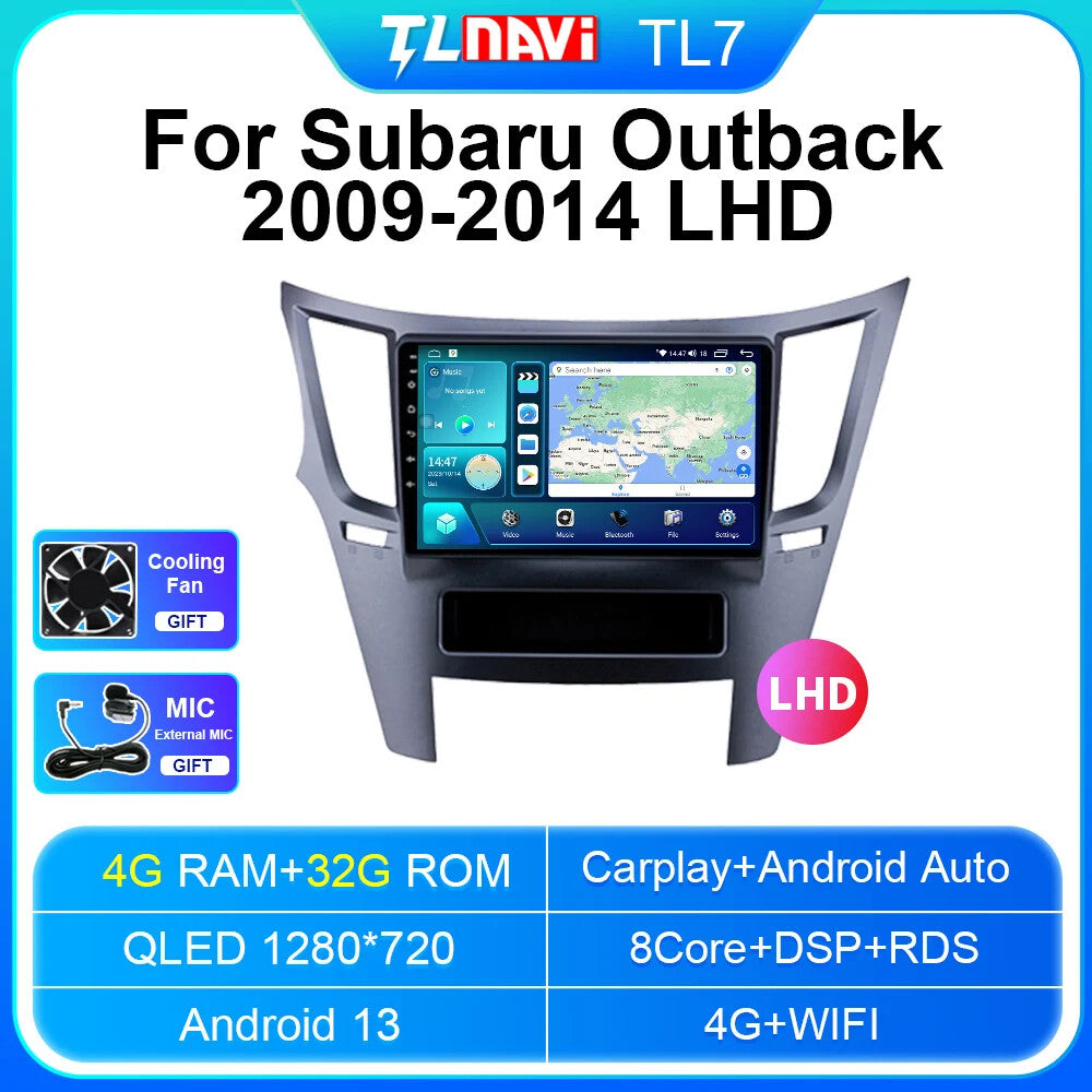 for Subaru Outback 2009-2014 Multimedia Video GPS Navi Stereo Player Car Radio