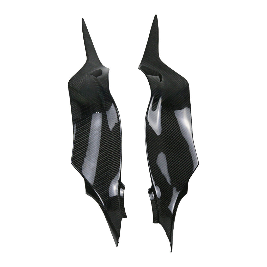for Kawasaki ZX6R 2011-2025 Real Carbon Fiber Tank Side Panel Trim Cover Fairing