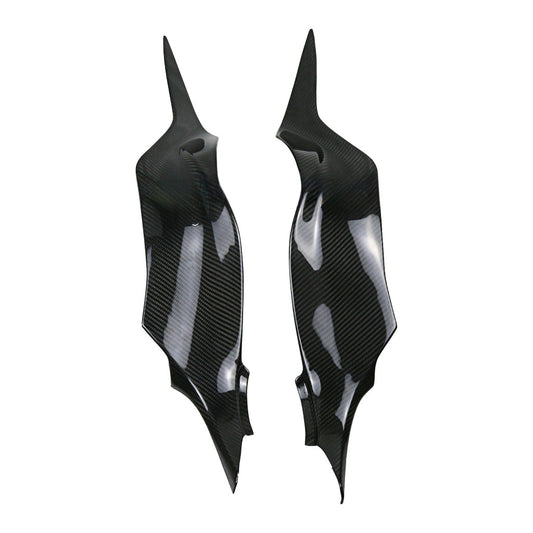 for Kawasaki ZX6R 2011-2025 Real Carbon Fiber Tank Side Panel Trim Cover Fairing