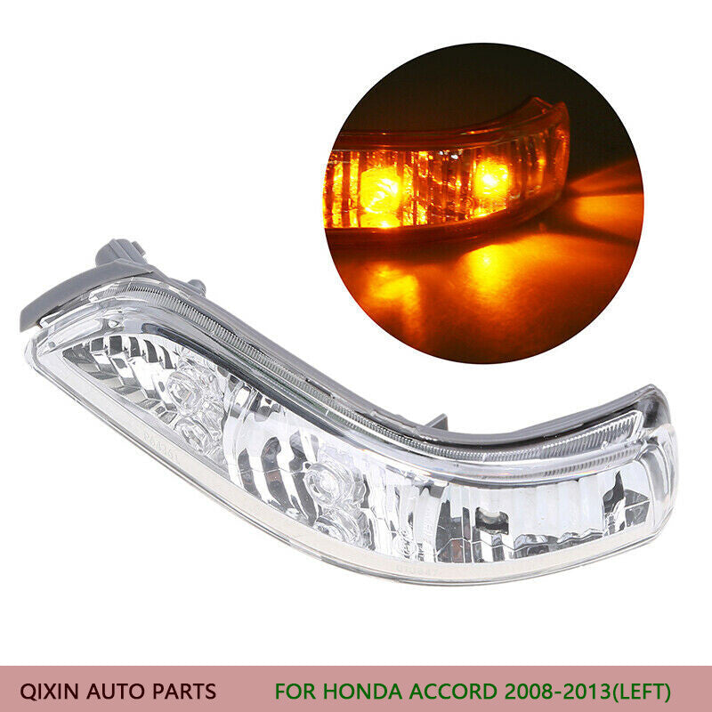 Yellow mirrored turn signal LEDs are suitable for Acura 05-02 RL KB1/2 Accord 08-13 left side.