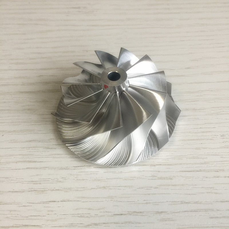 TD04HL 16G 11+0 Blade 43.40/56.02 mm Reverse Turbine Billet Compressor Wheel