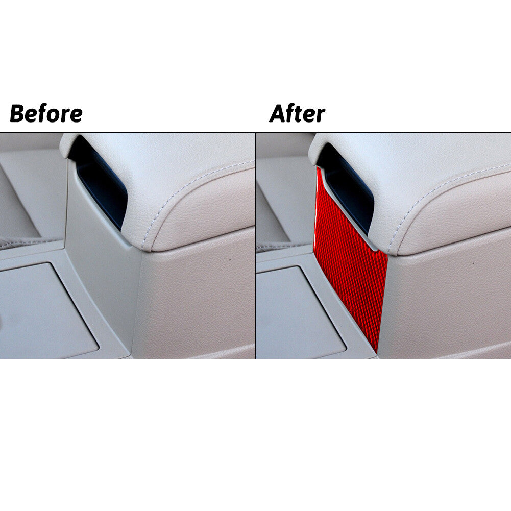 Red Carbon Fiber Interior Trunk Release Switch Cover Trim for Cadillac CTS 03-07 v