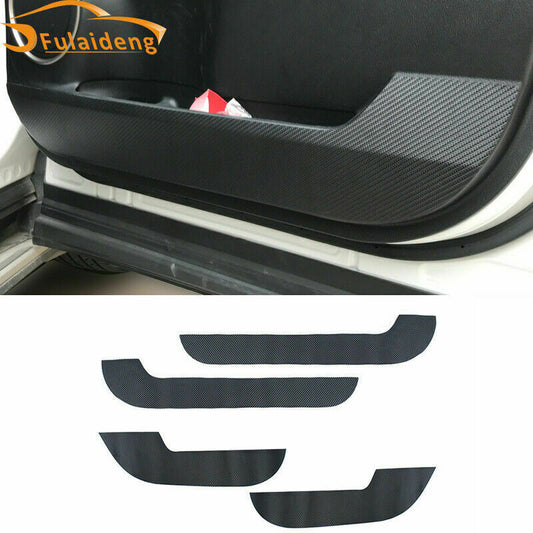 4P for Lexus NX200t/300h 2015-2021 Carbon Fiber PU Door Anti-Kick Pad Cover Trim
