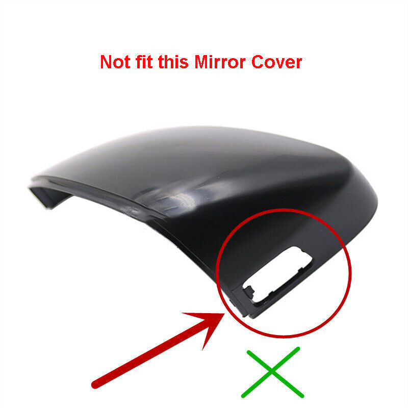 Silver Left Side Rearview Door Mirror Cover Shell Cap Fit for Audi A3 2014-2020