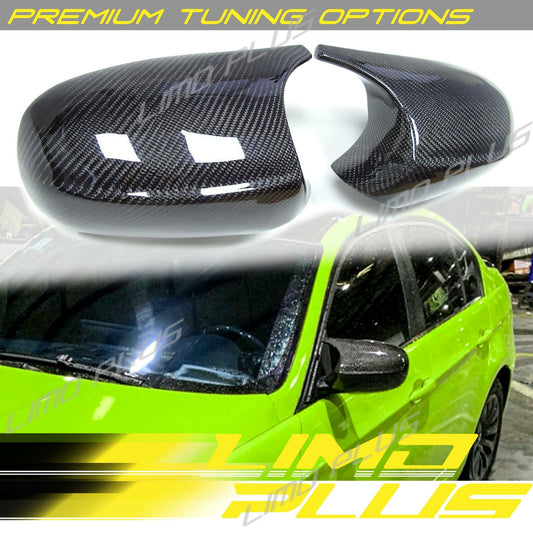 Carbon Fiber Mirror Cap Cover Replacement Parts for E90 E91 08-11 E92 E93 LCI v