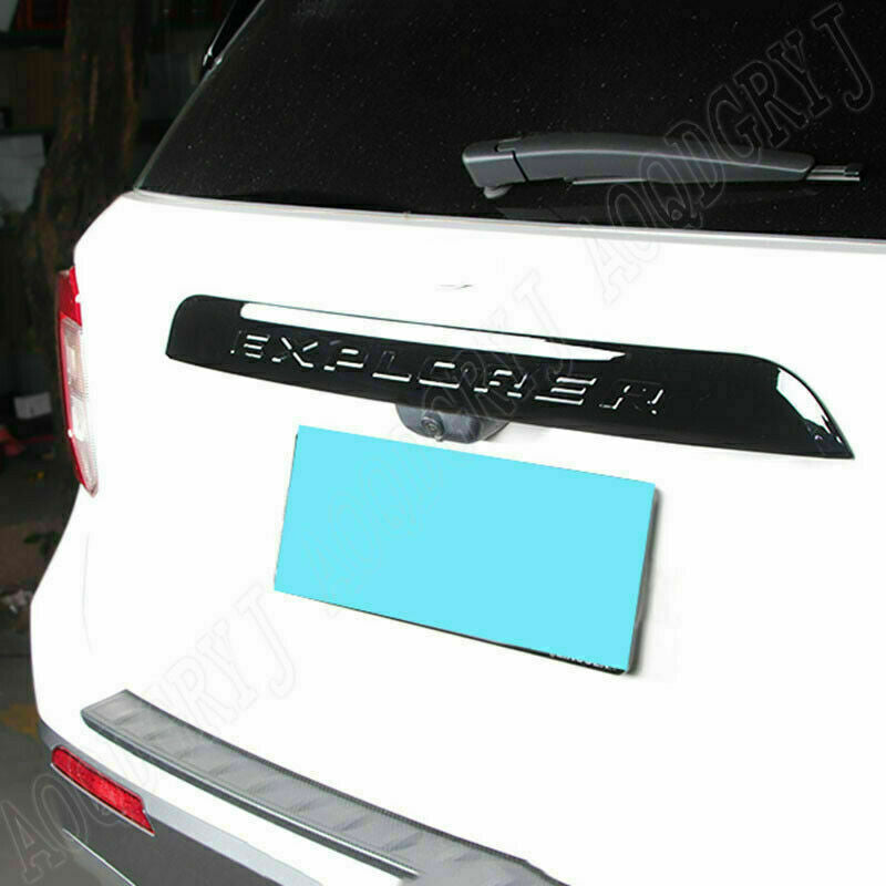 for ford  Explorer 2020-2021 Glossy Black Rear Trunk Lid Tailgate Cover Trim